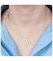 Letter F Silver Necklace SPE-5520